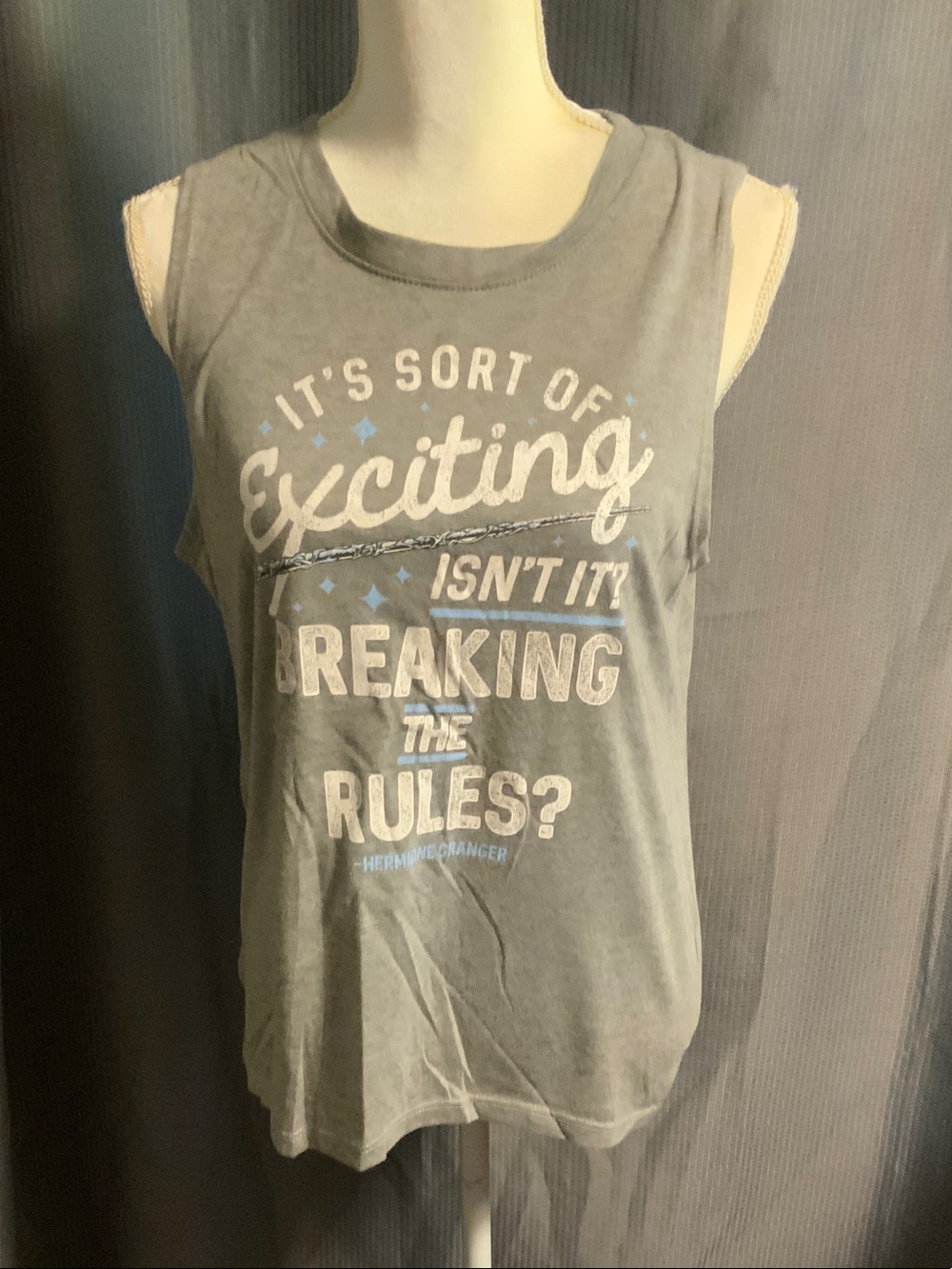 Harry Potter Graphic Tank Top "It's Sort Of Exciting" - Gray